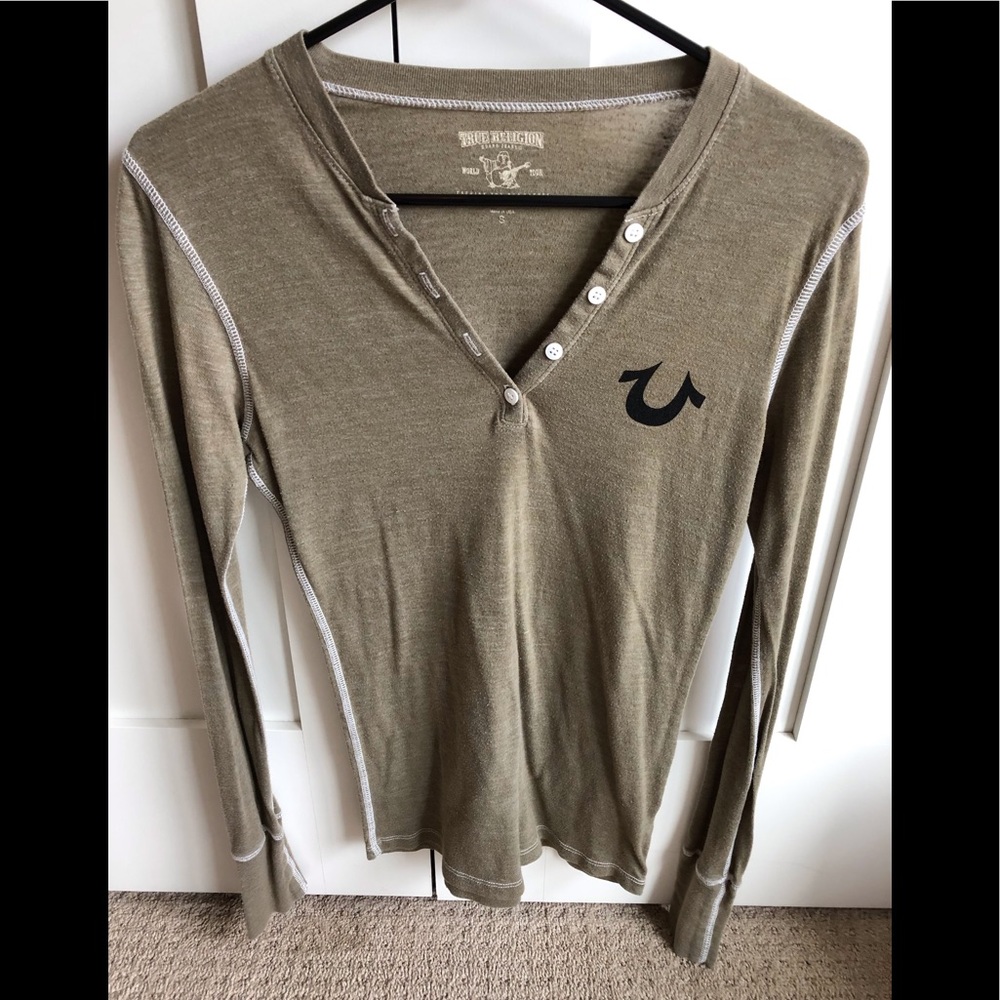 Long sleeve Henley T-shirt